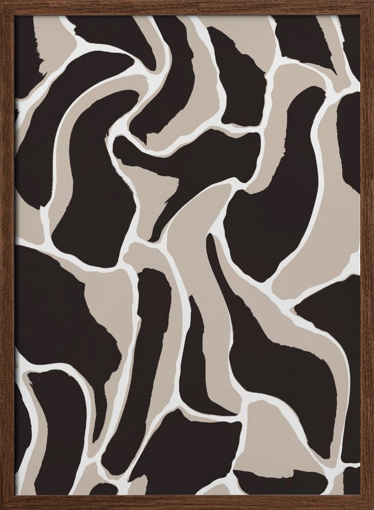 Brown Animal Pattern Poster