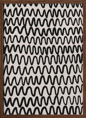 Marker Wavey Pattern Poster