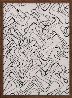 Thin Wild Line Pattern Poster