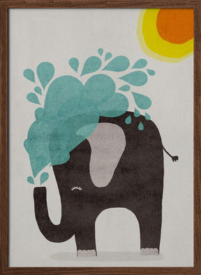 Funny elephant Poster