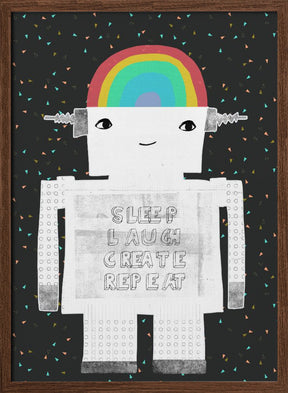 Sleep Laugh Create Repeat Poster