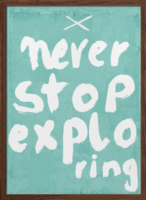 Never Stop Exploring Poster