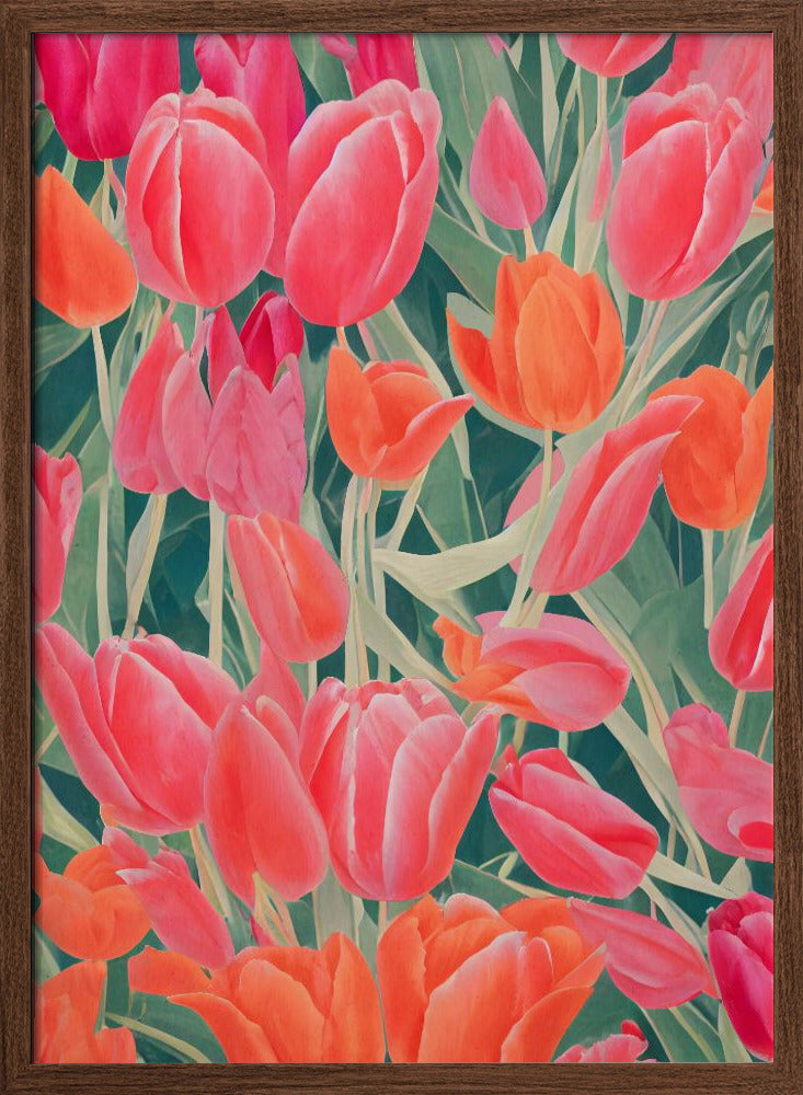 Pink Tulips Poster