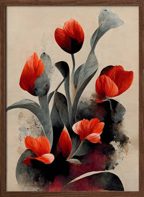 Red Tulips Poster