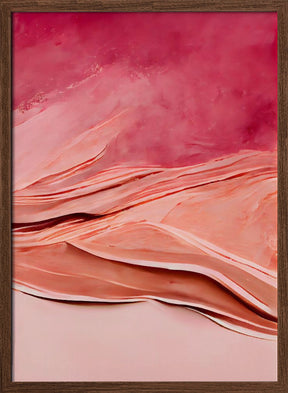 Abstract Thick Pink Color Poster