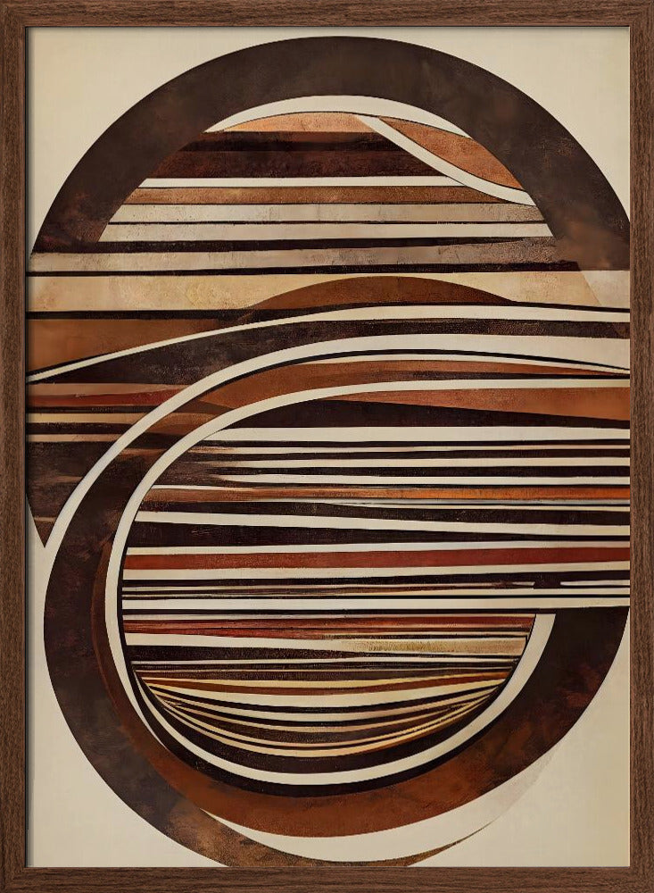 Curved Wood Poster