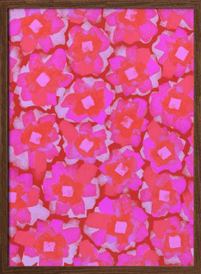 Cute Pink Flowers Poster