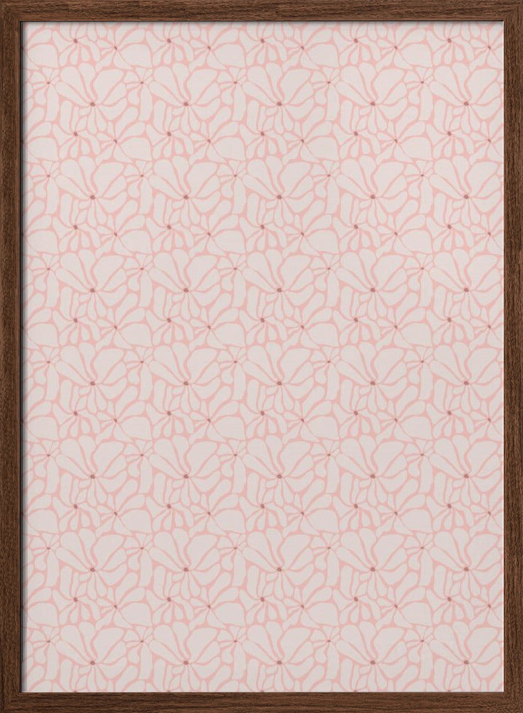 Cute Patel Flower Pattern Poster