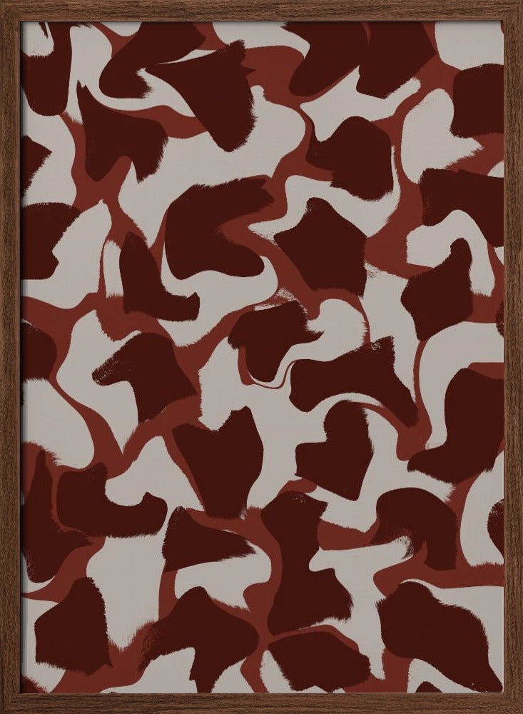 Brown Beige Fur Pattern Poster