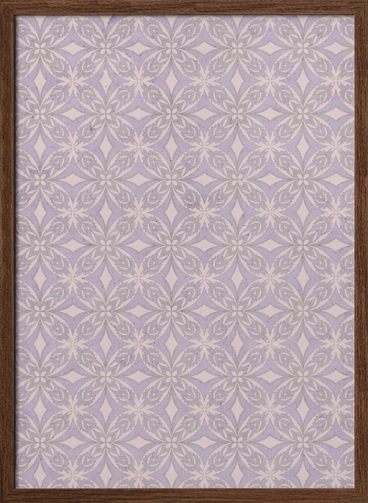 Geometric Purple Tile Pattern Poster