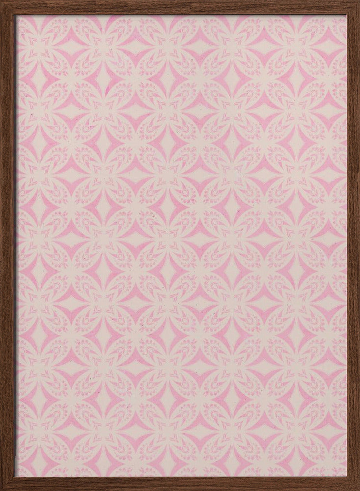 Light Pink Tile Pattern Poster