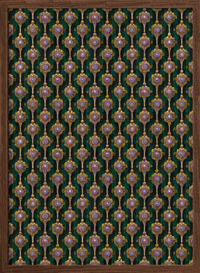 Golden Ornaments Pattern Poster