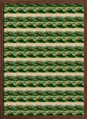 Cute Village Pattern Poster