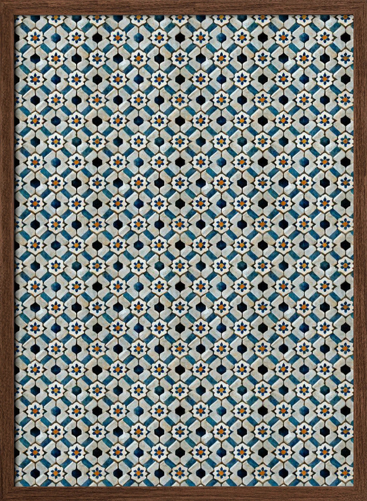 Moroccan Tile Pattern Poster