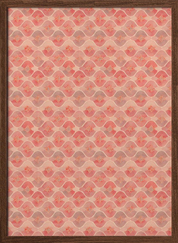 Pink Romantic Pattern Poster