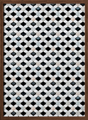 Black and White Tile Pattern Poster