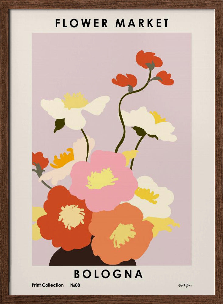 Flower Market. Bologna Poster