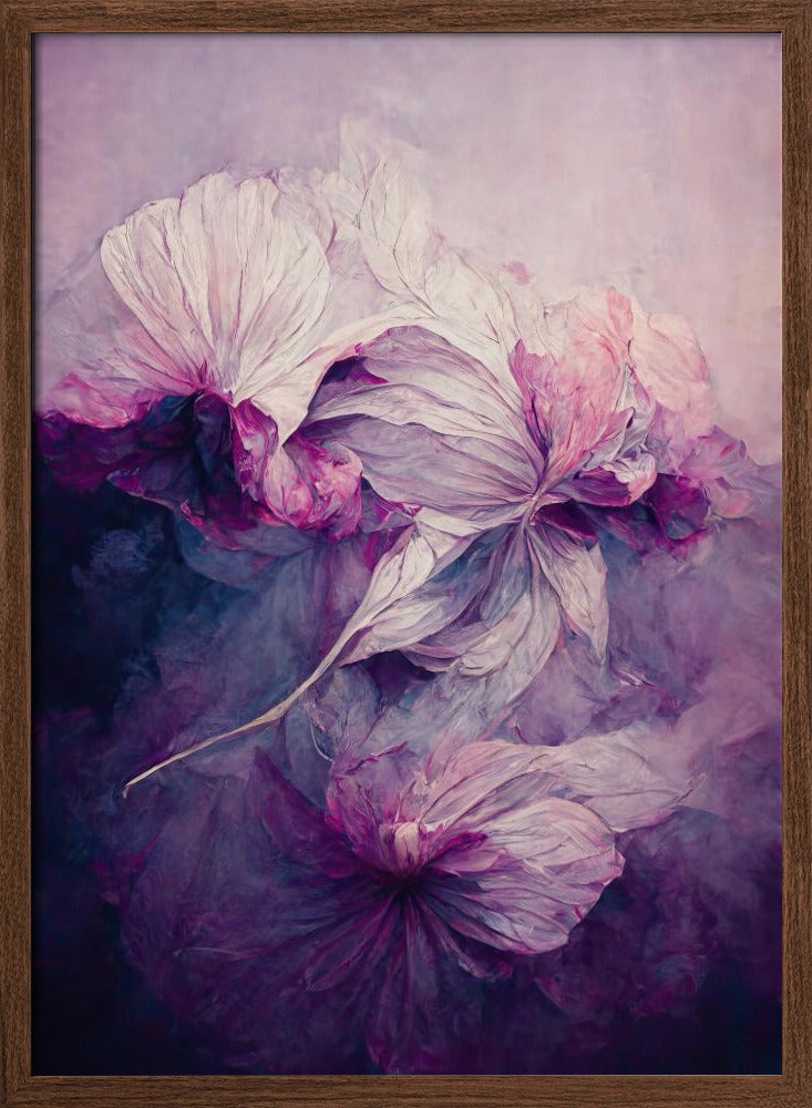 Purple Peony Poster