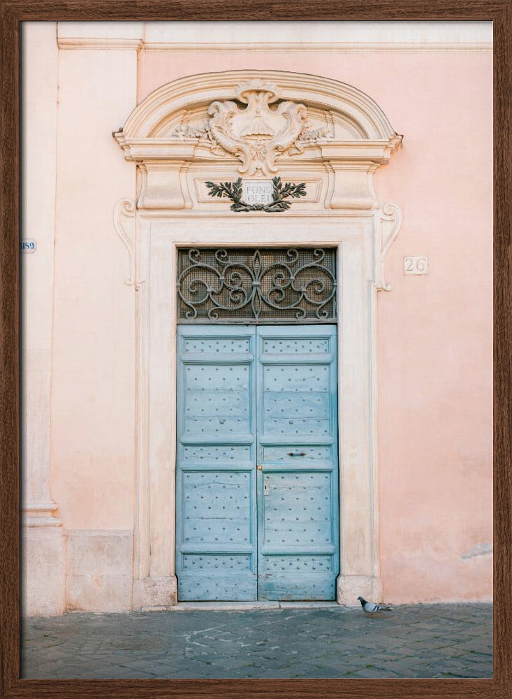 Pastel Trastevere - Rome Italy travel photography Poster