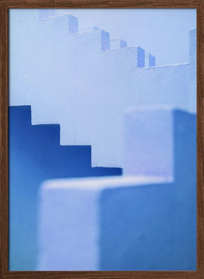 Muralla Roja in blue Poster