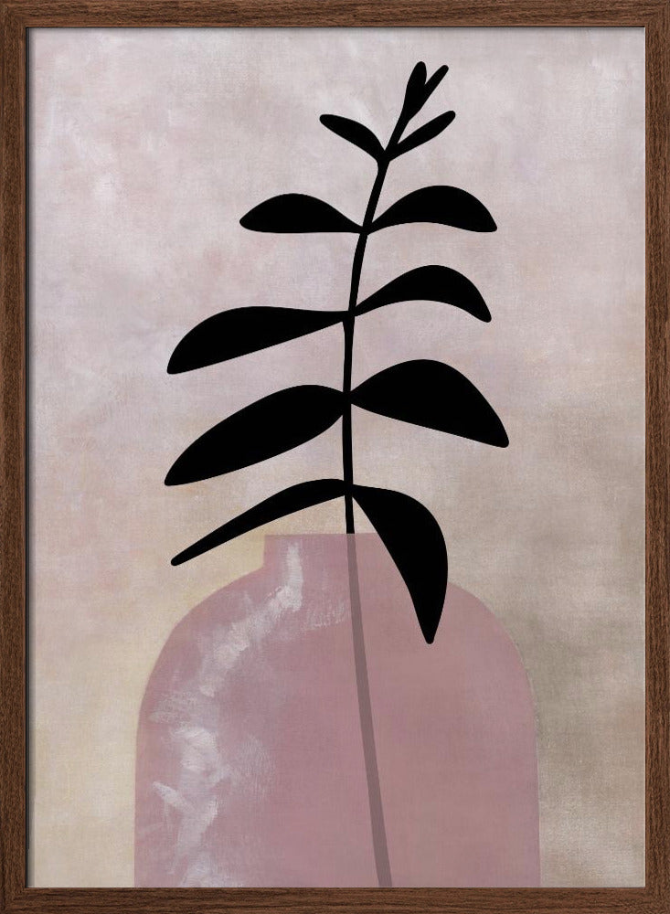 Eui vase with leaves Poster