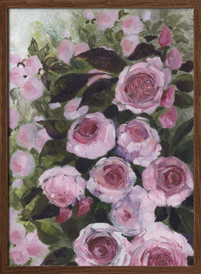 Aurorie painterly roses Poster