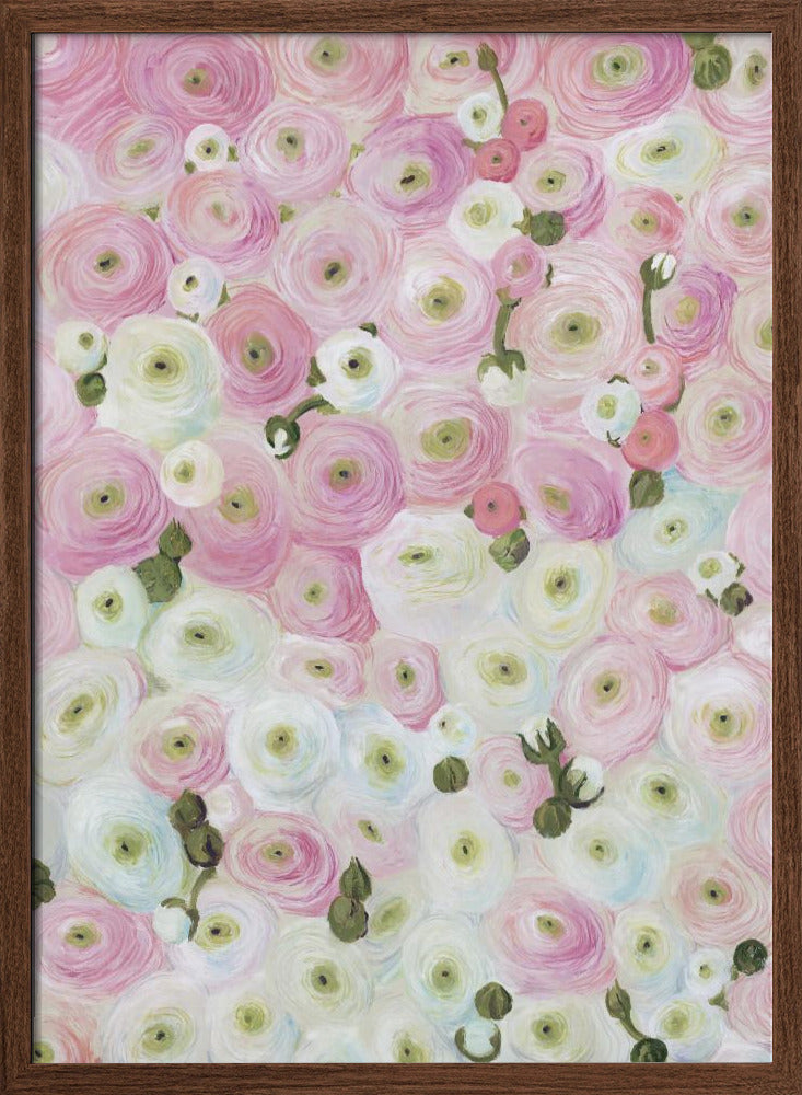 Gabry painterly ranunculus Poster