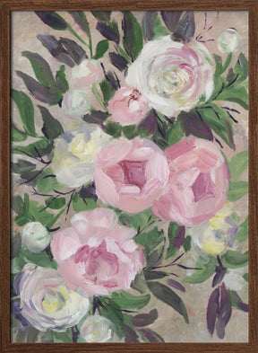 Zoye painterly bouquet Poster