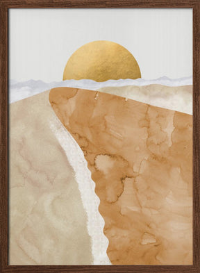 Gold sand dune Poster