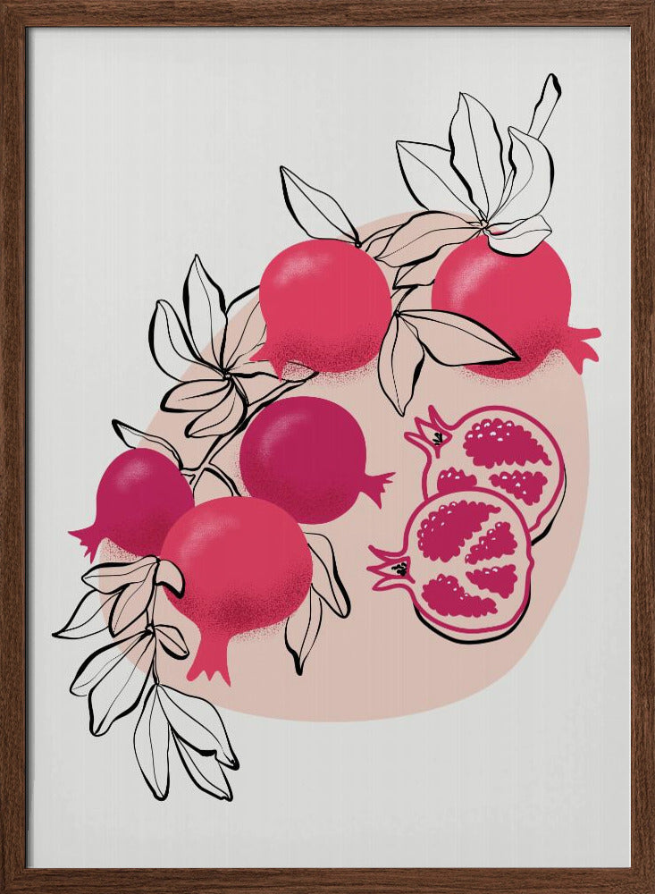 Fathia pomegranates Poster