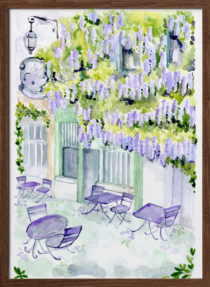 Naive Paris cafe Poster