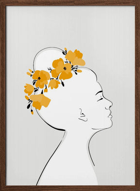 Floral Sanyu portrait Poster