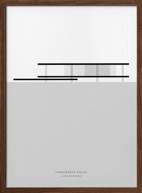 Minimal Farnsworth house Poster