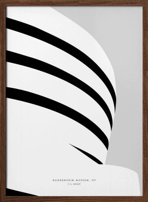 Minimal Guggenheim museum Poster