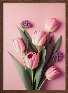 Pink Tulips Poster