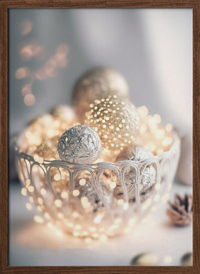 Silver Bowl Still life Poster