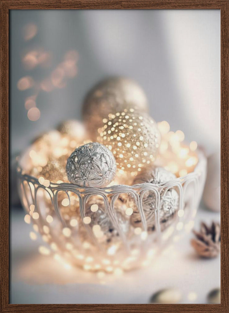 Silver Bowl Still life Poster