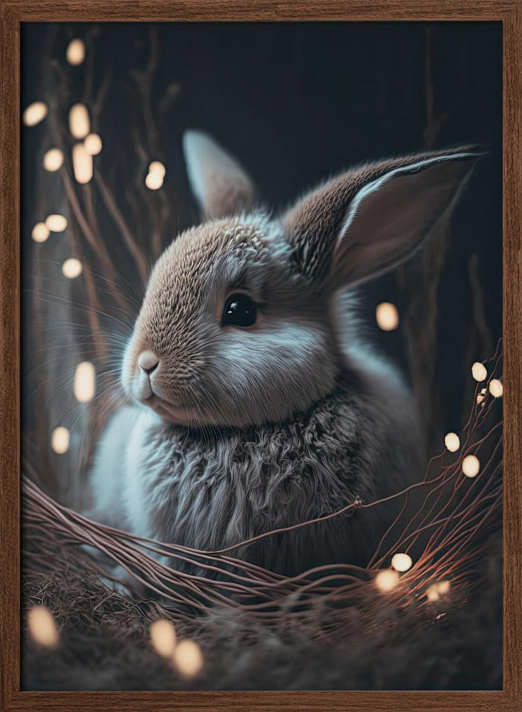 Bunny In The Nest Poster