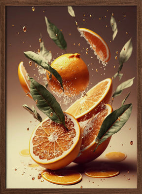 Fresh Oranges Poster