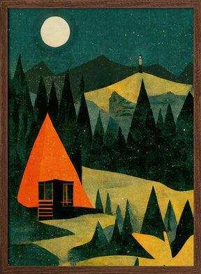 Cabin In The Forest Poster