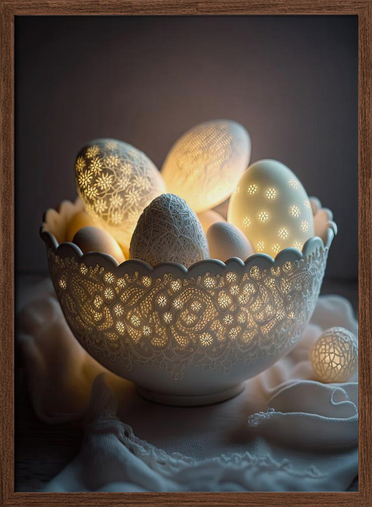 Glowing Eggs Poster