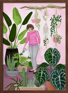 My home jungle in pink Poster