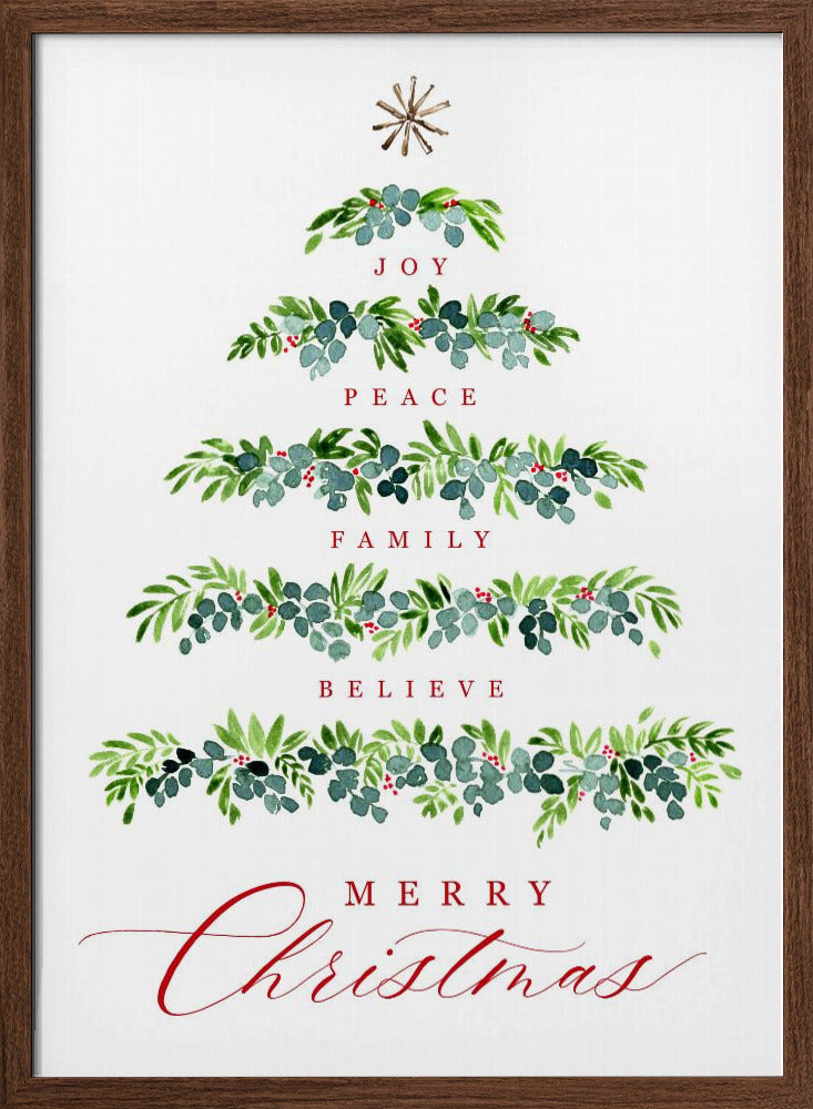 Christmas tree of wishes Poster