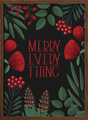 Merry everything in black Poster