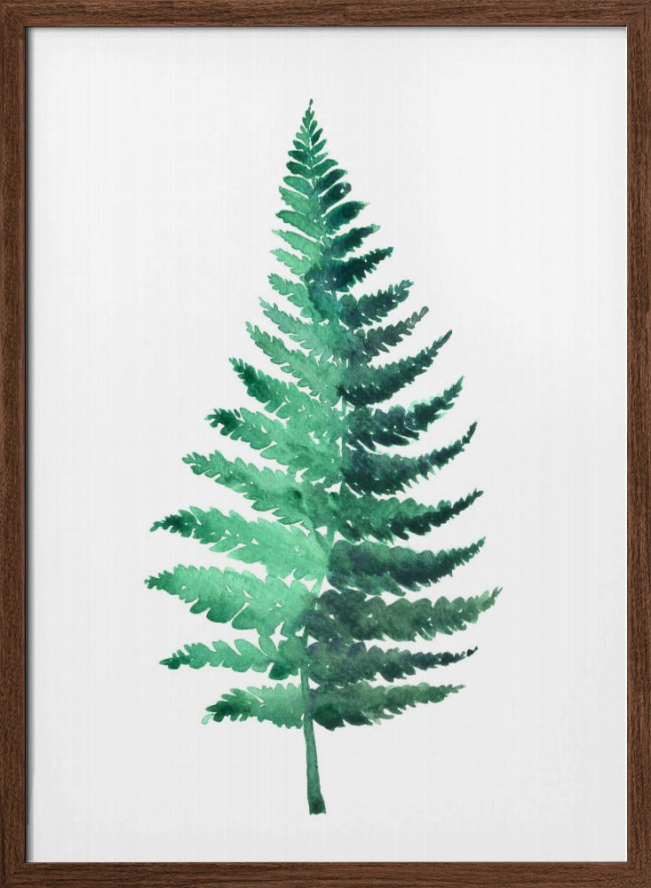 Watercolor fern Poster