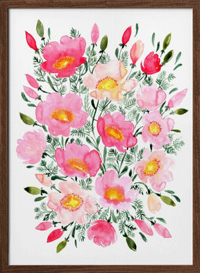 Winterlynn bouquet in pink Poster