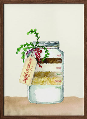 Joyful Christmas in a jar Poster