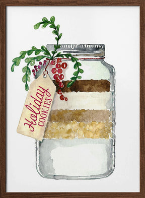 Holiday cookies in a jar Poster