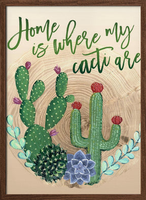 Home is where my cacti are Poster