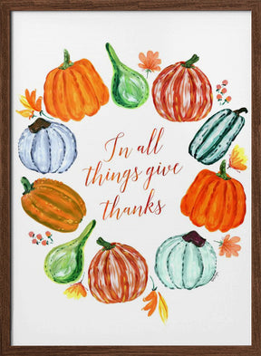 In all things give thanks Poster